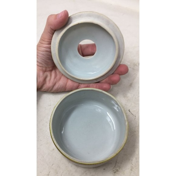 Vintage Hat Pin Holder, Trinket Dish & Hair Receiver Dish - Picture 15 of 15